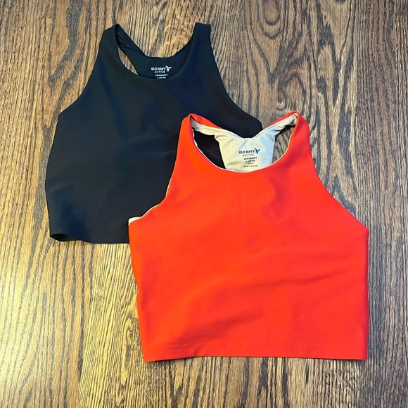 🖤🧡LIKE NEW OLDNAVY ACTIVE CROP BUNDLE🧡🖤 - Picture 1 of 2